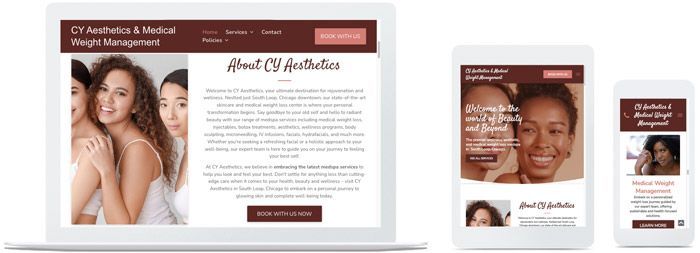 medspa company duda web design example