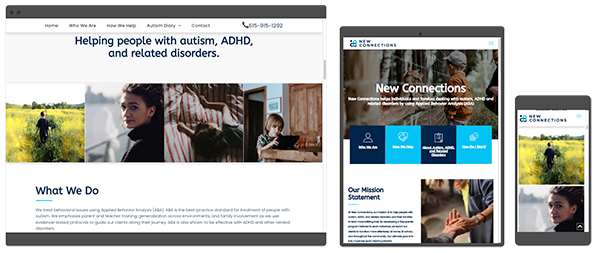 autism and adhd website by ayni media