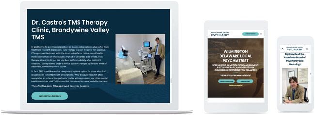 psychiatrist duda web design example