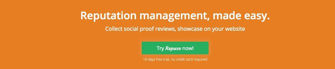 repuso free trial reputation management for agencies and custom widgets