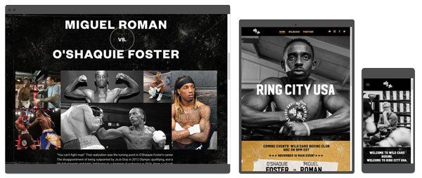 ring city usa nbc sports network boxing website by ayni media