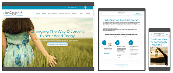 divorce advocacy website by ayni media