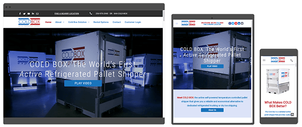 the cold box shipping website by ayni media