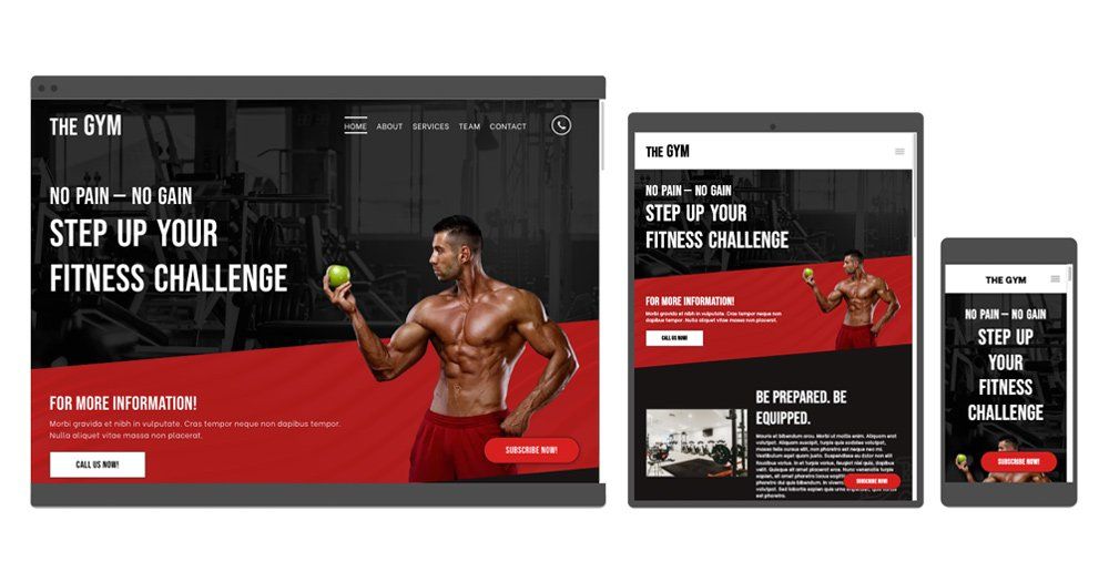gym crossfit or personal trainer duda website template by ayni media