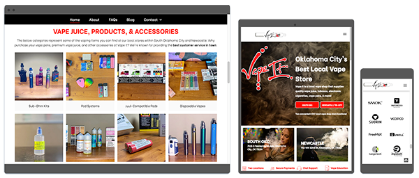 vape store website by ayni media