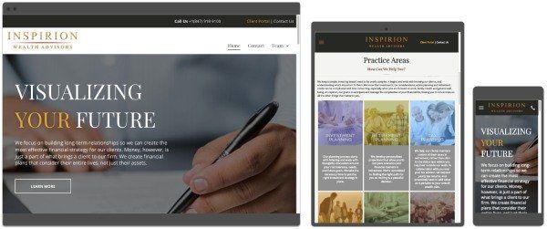 wealth management duda website portfolio example by ayni media