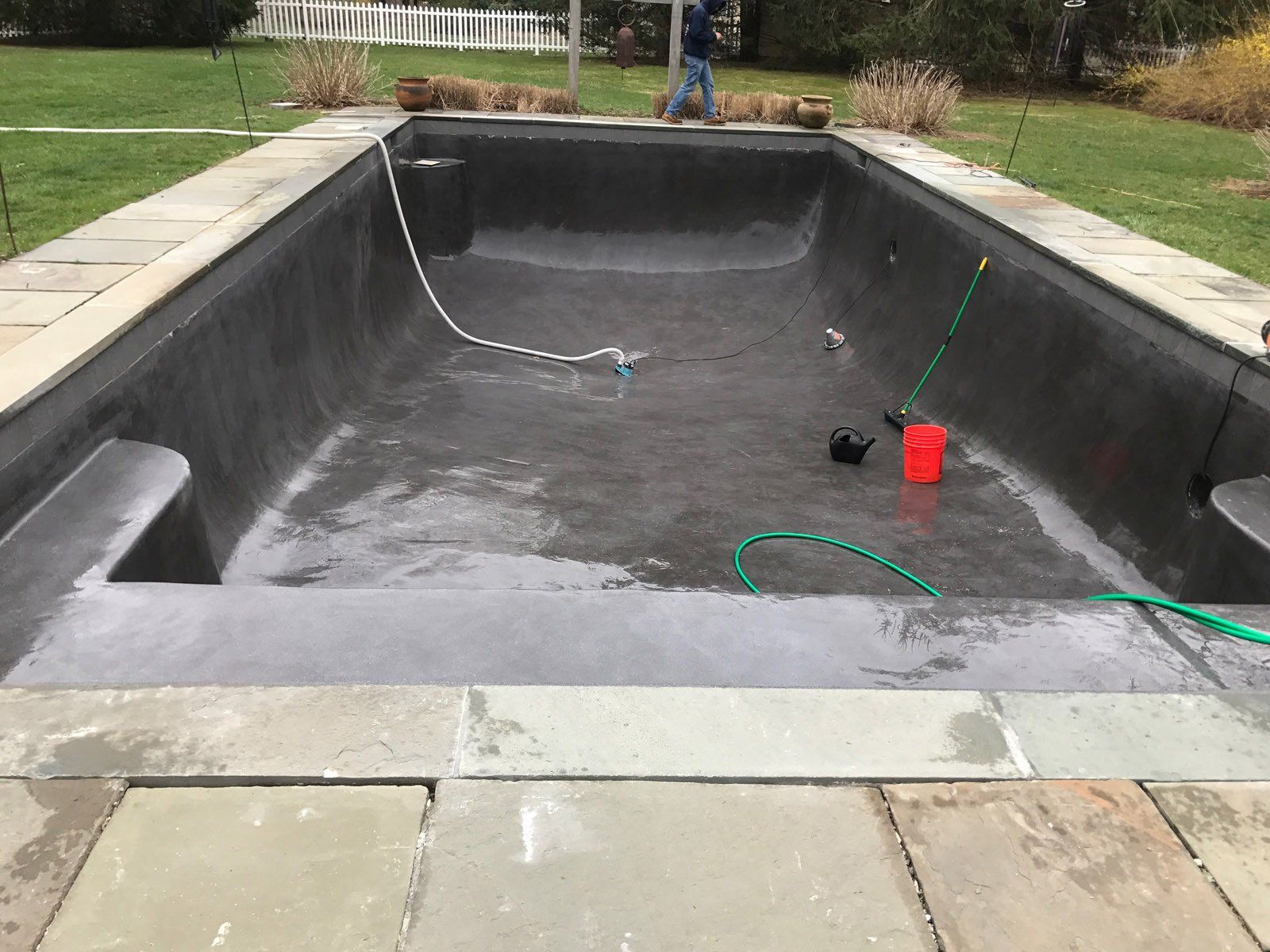 Pool with No Tiles — Norwalk, CT — Rave Pools