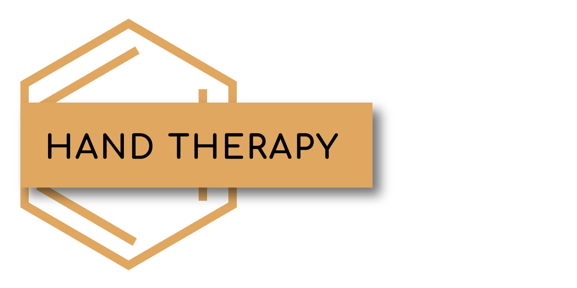 A logo for hand therapy is shown on a white background.