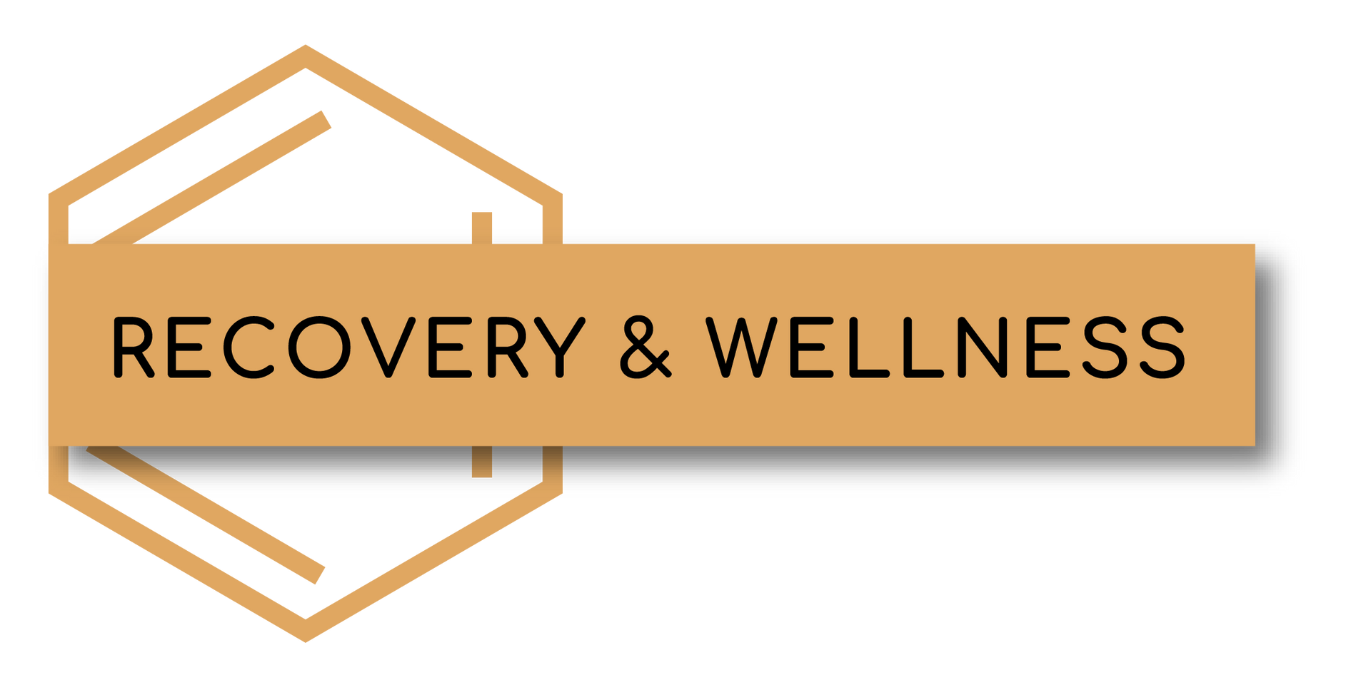 A logo for a company called recovery and wellness.