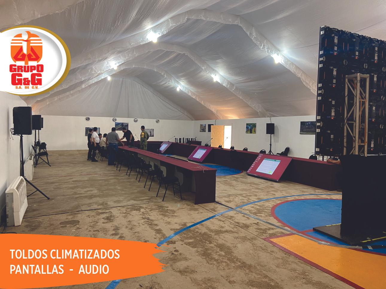 CLIMATIZADO CON PANTALLAS