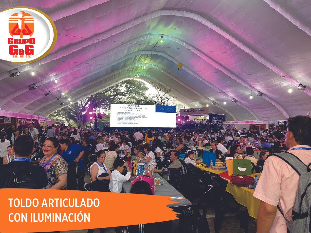 TOLDO ARTICULADO CON ILUMINACIÓN