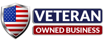 Shield with American flag, 