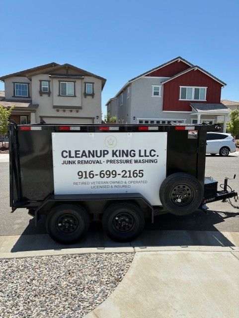 Black trailer with 