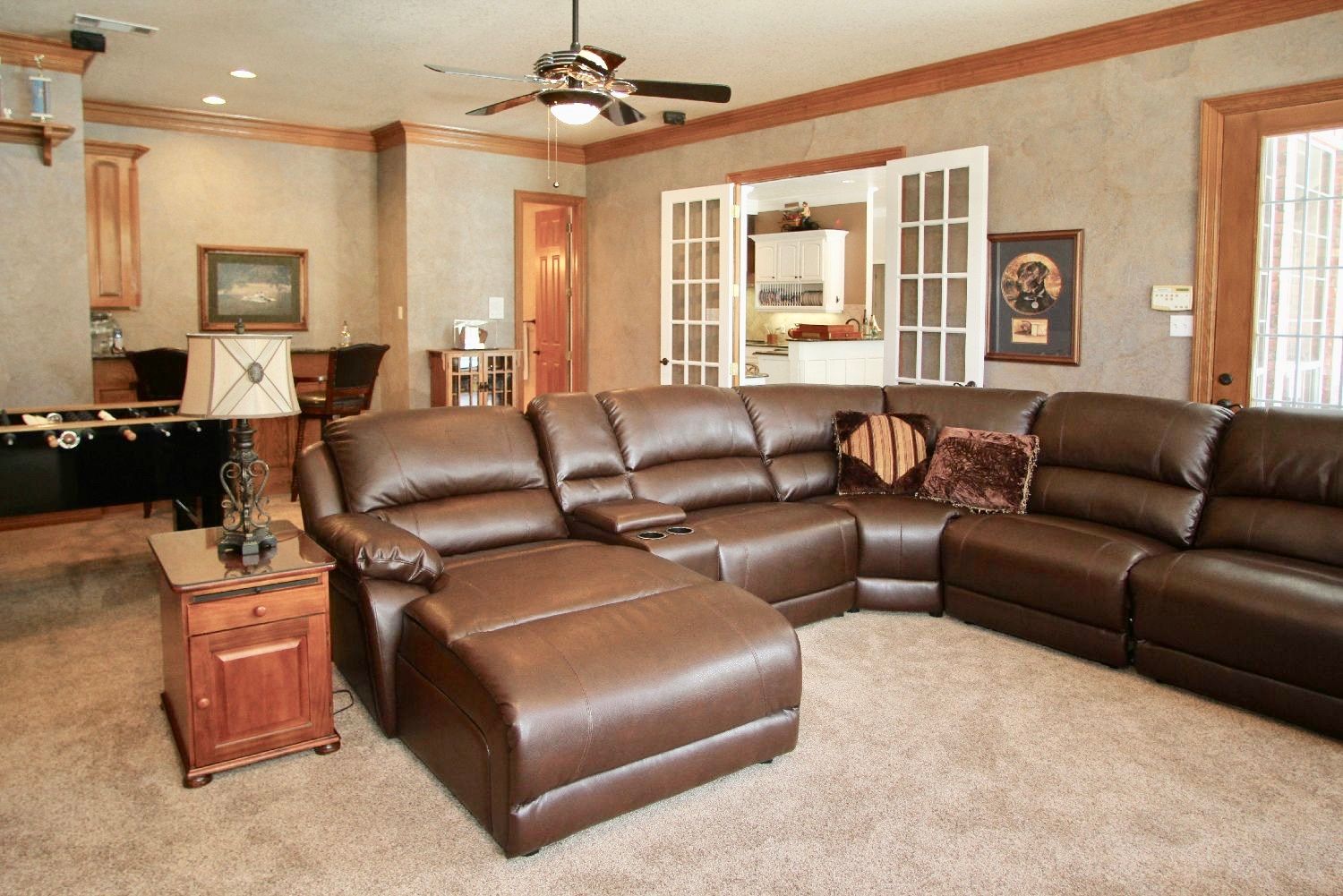 Before renovation photo of a living room in Keller, Texas, awaiting transformation by Night 'N' Day Construction.