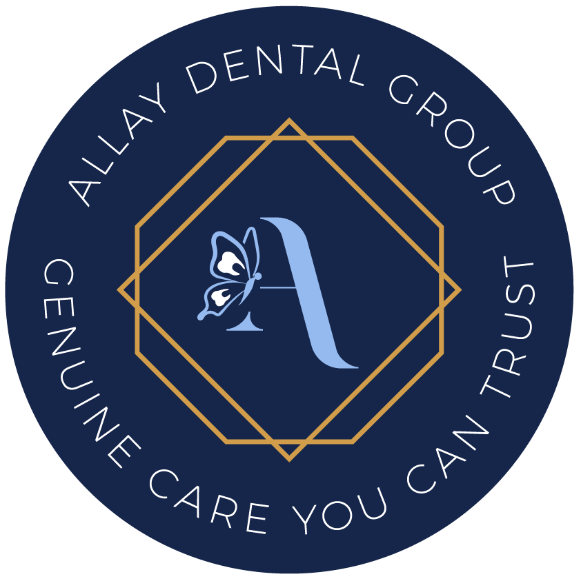 allay dental logo dental group genuine care you can trust