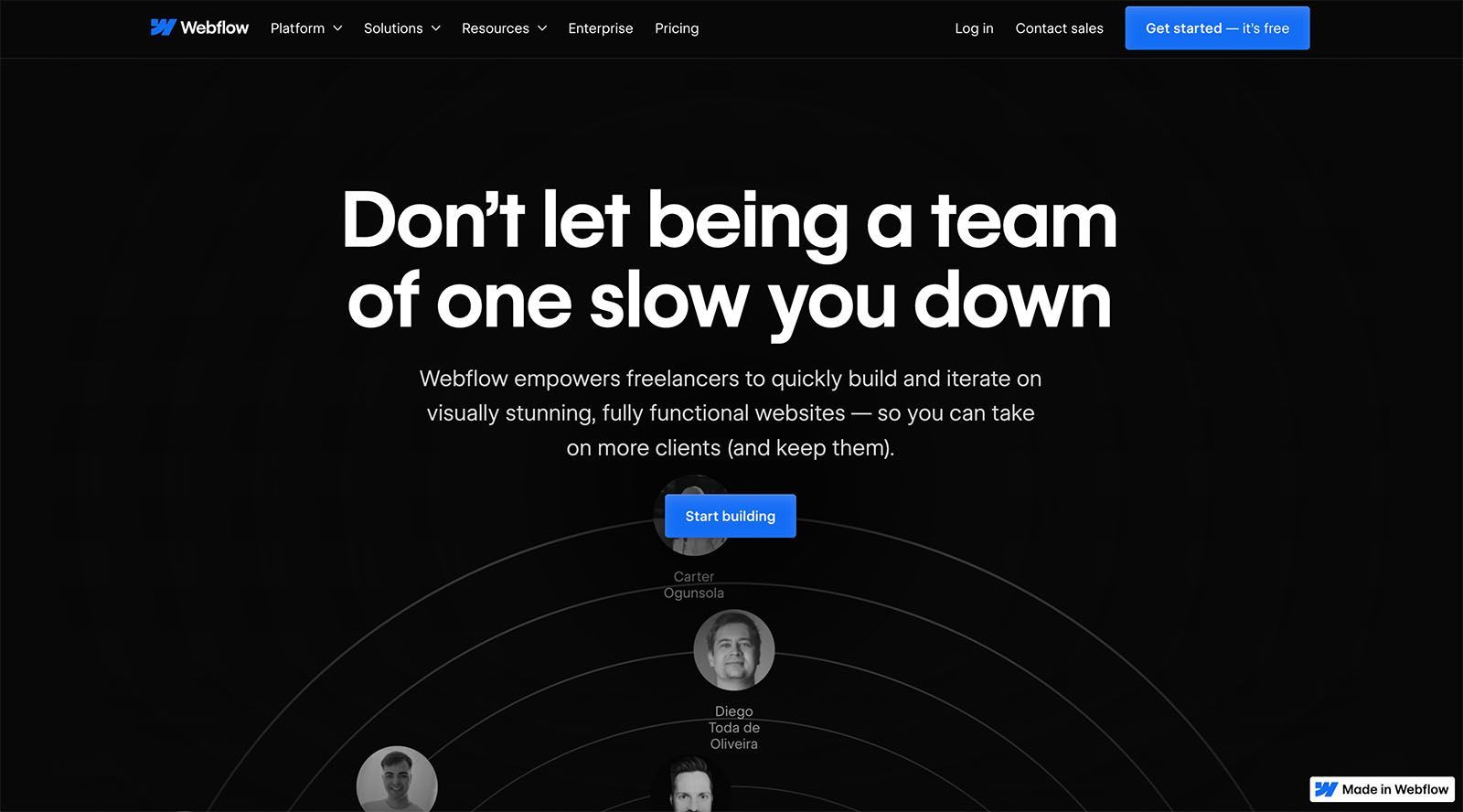 Webflow Landing Page
