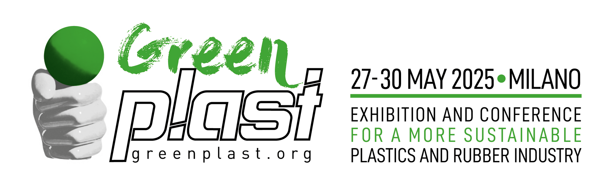 Logo GreenPlast: evento a Milano, maggio 2025.