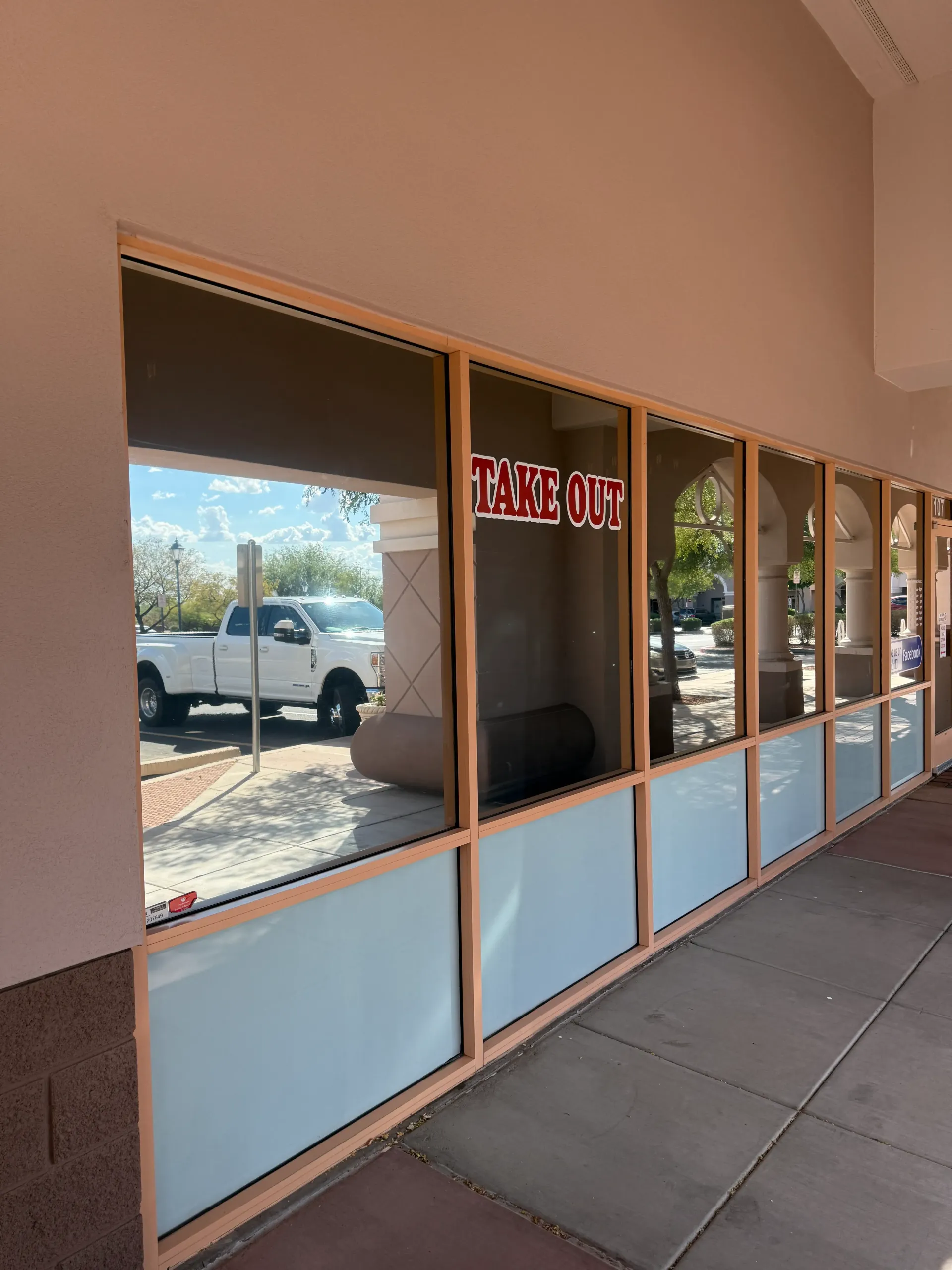 Exterior of a business with 