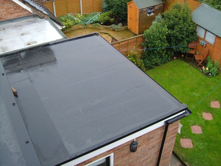 new flat roof installation