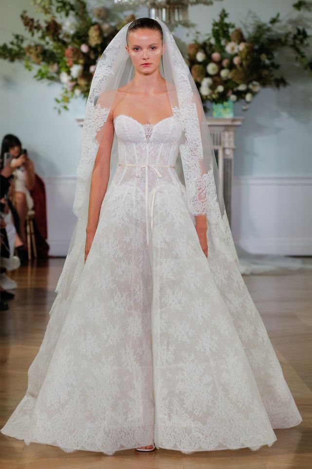 wedding dress monique lhuillier Bamboo Twirl Dress with Bodysuit | Sage Blossom main image 1