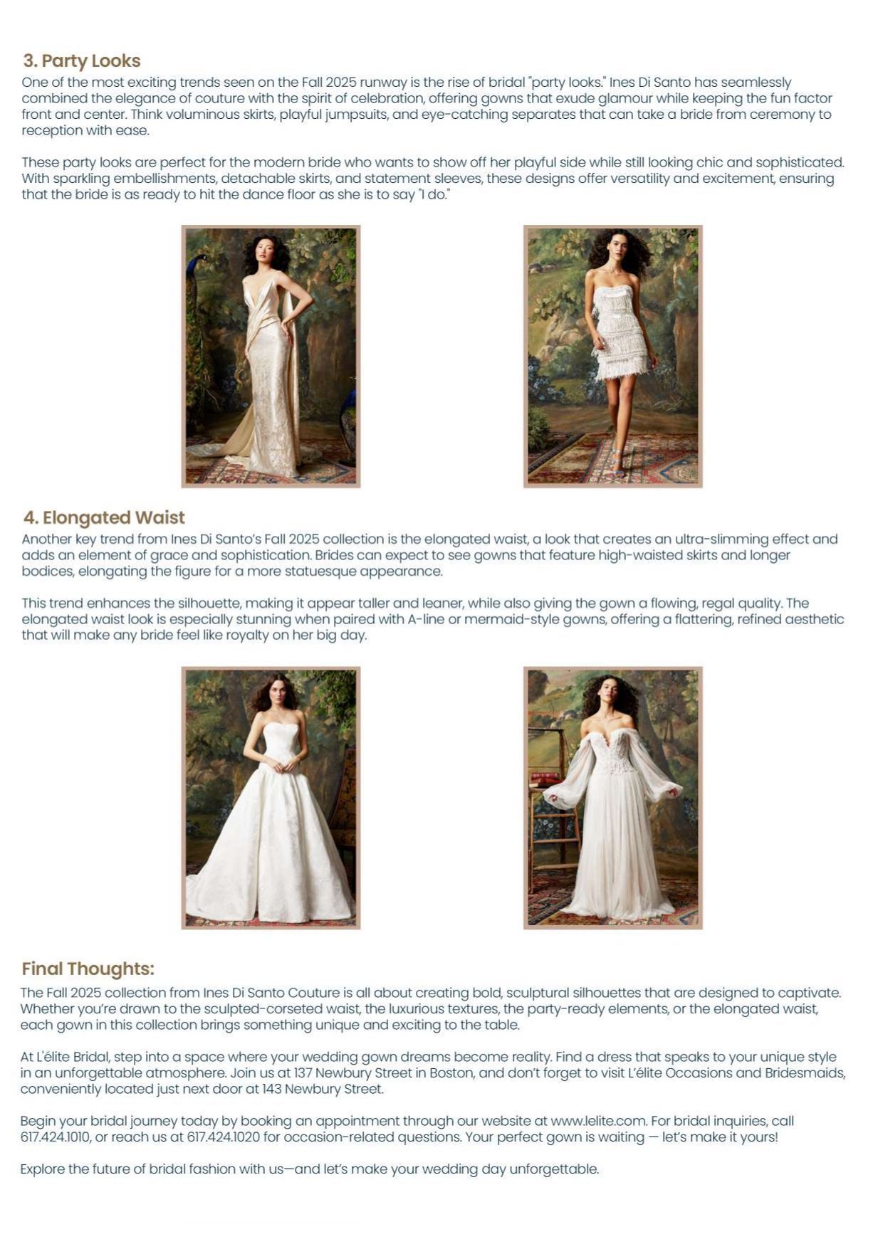 Bridal Market Recap Ines Di Santo Couture Fall 2025 Trends