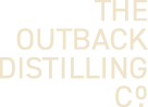 The Outback Distilling Co. logo in light brown text on white.