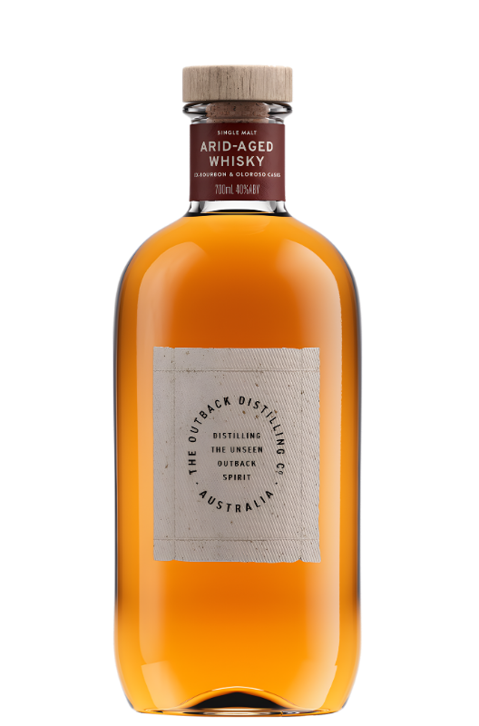 The Outback Distilling Co. Arid-Aged Single Malt Whisky matured in the extreme climate of the Australian Outback