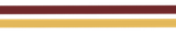 Maroon, gold, and white horizontal stripes on a plain background