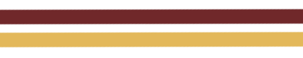 Thin horizontal stripes in dark maroon, gold, white, and gold on a light background