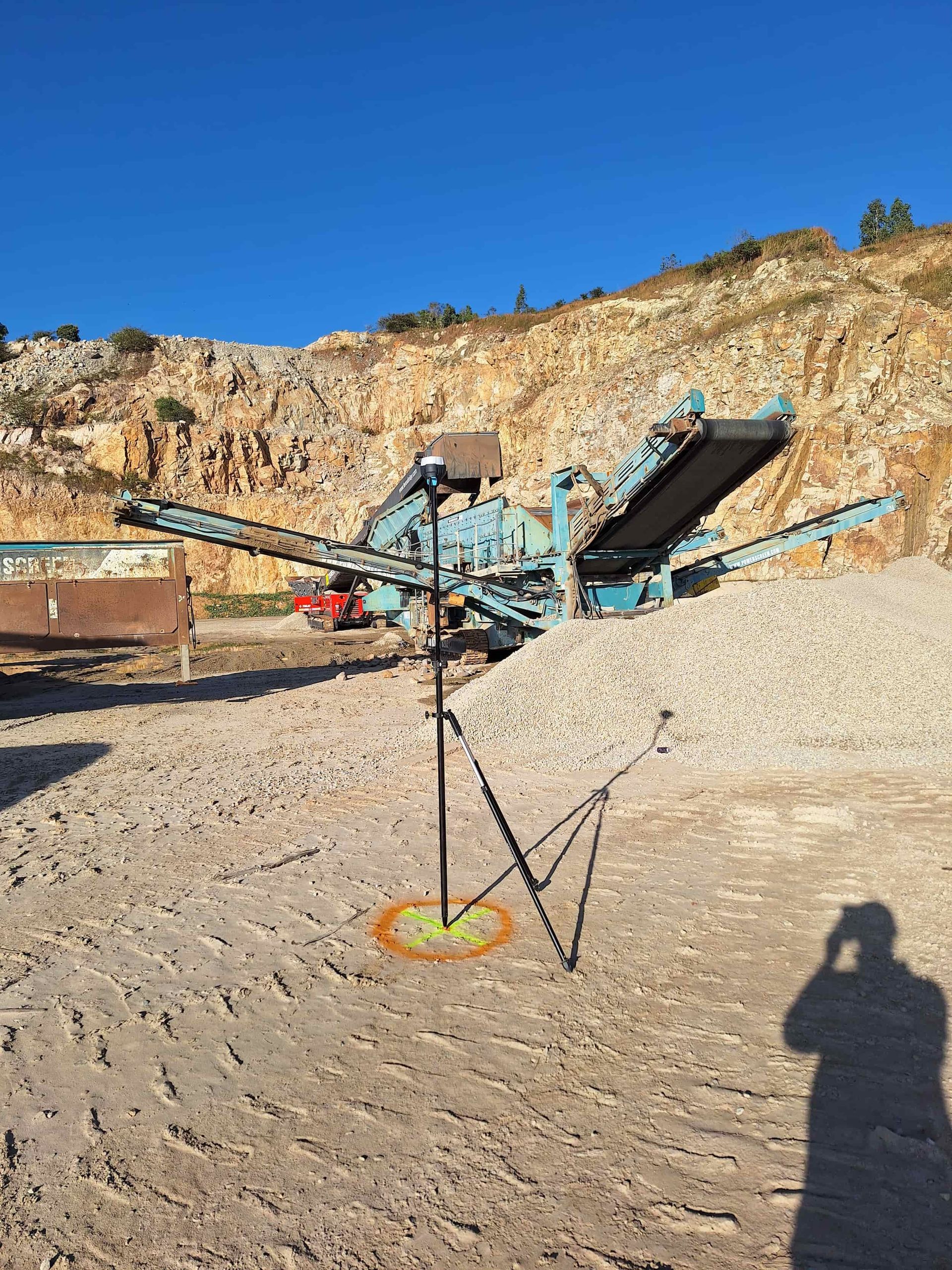 A Drone Surveying a mine Structure — Tailored Spatial Solutions in Cairns City, QLD