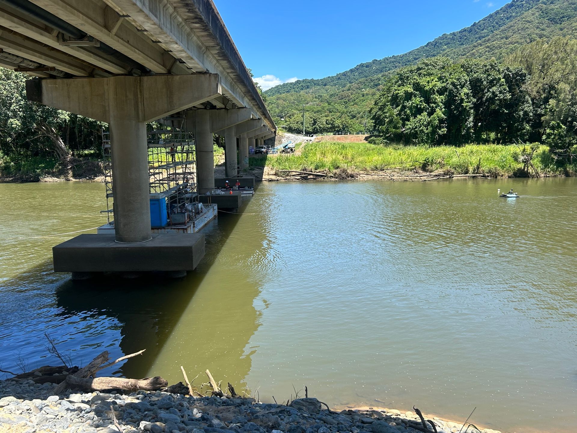Bridge under construction — Tailored Spatial Solutions in Cairns City, QLD