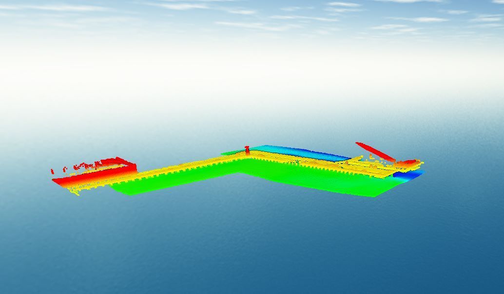 Bathymetry and LIDAR scan of Warf and river bed — Tailored Spatial Solutions in Cairns City, QLD