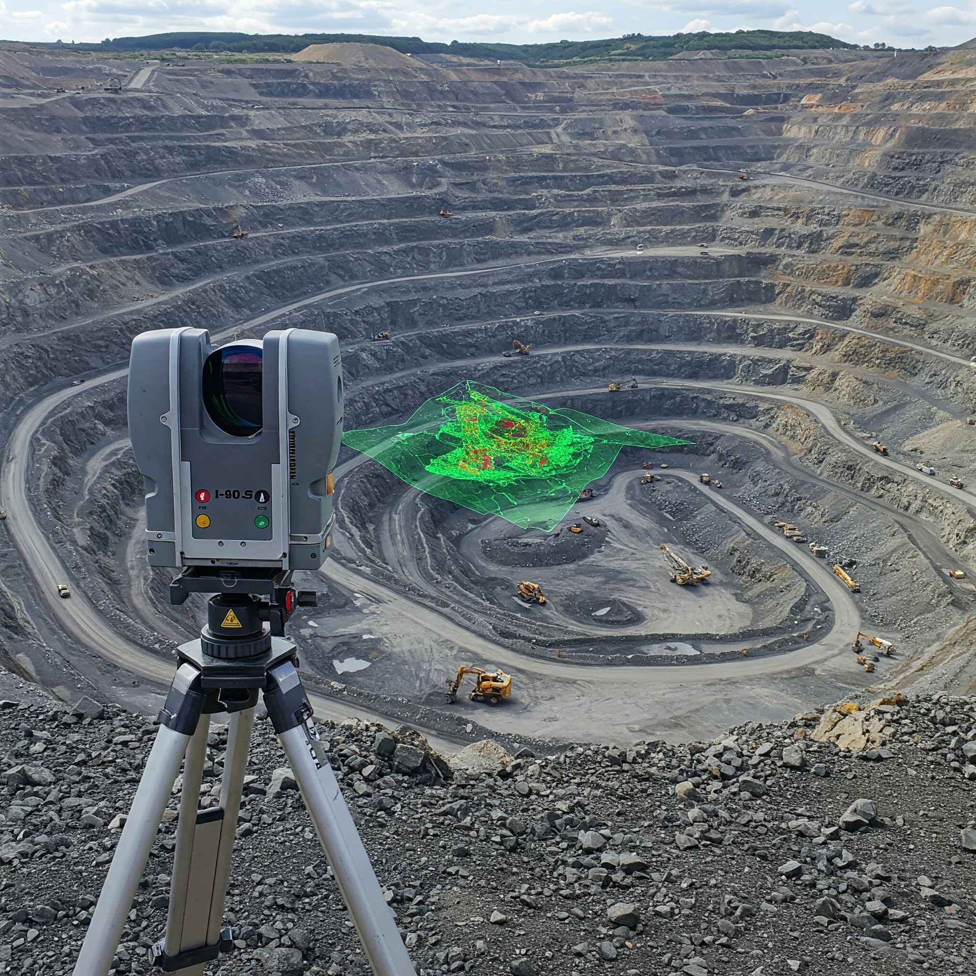 SLAM scanning at mine site