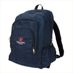 Navy blue backpack with 