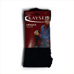 Black Kayser opaque tights in packaging.
