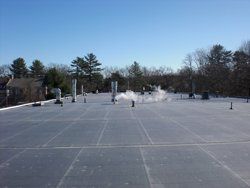 Wooster Roofing Commercial Rubber Roofing. Flat EPDM Rubber Roofs