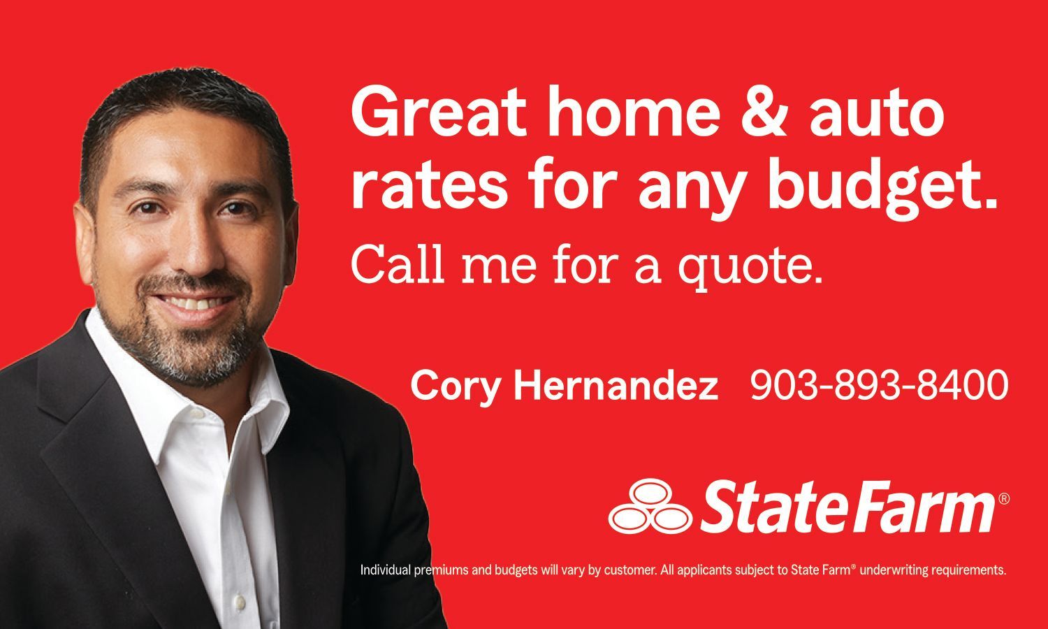 A state farm ad with a man on it
