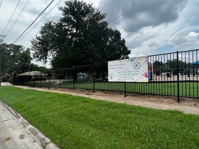 A fence with a sign on it that says ' a ' on it