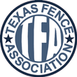 The logo for the texas fence association