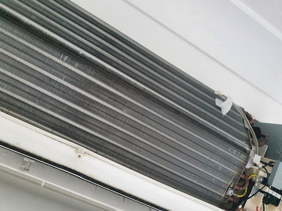 An Air Conditioner Cooling Fins — Coach That Cleans in Speewah, QLD