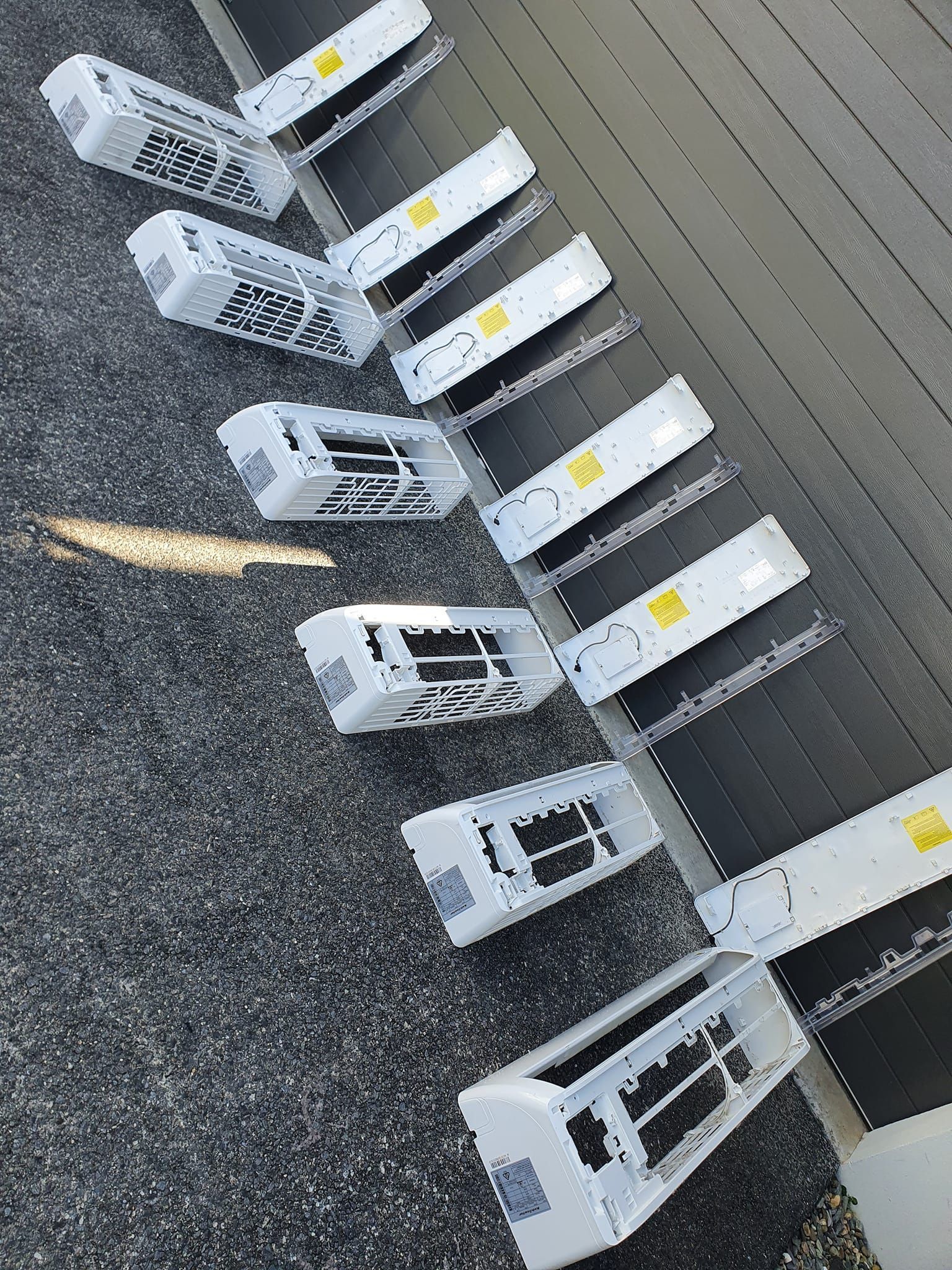 Several Rectangular Air Conditioning Units — Coach That Cleans in Speewah, QLD