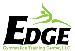 The logo for edge gymnastics training center llc