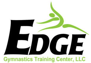 The logo for edge gymnastics training center llc