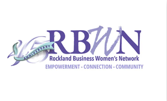 A logo for rockland business women 's network