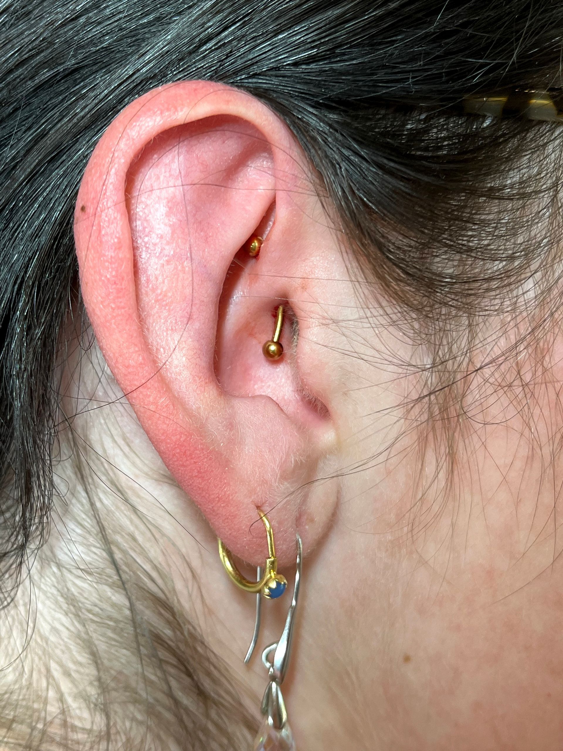 Piercing in kraakbeenrand
