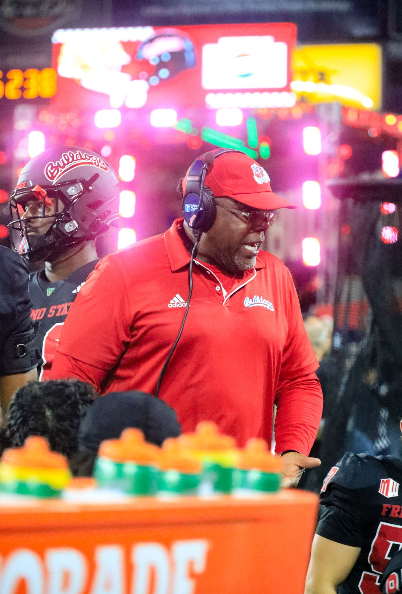 football player tackled