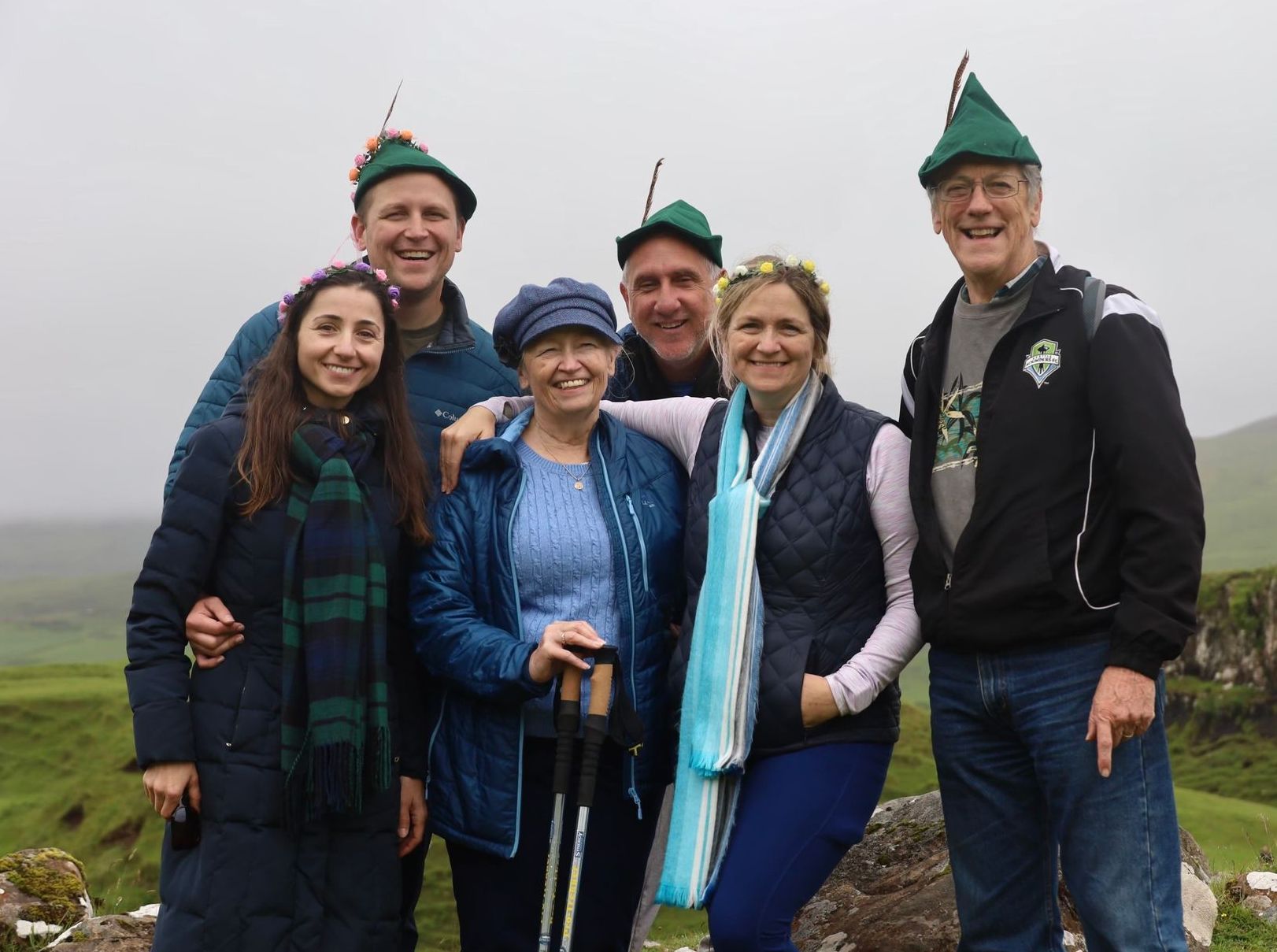 family photo in Scotland 