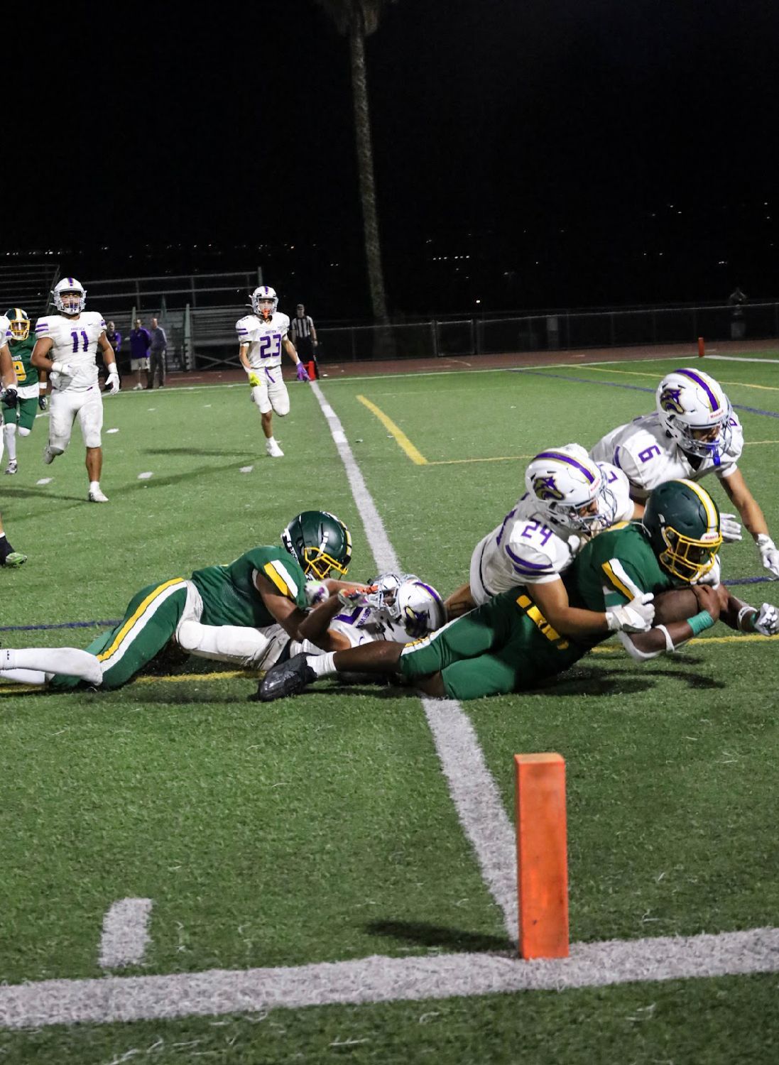 falling into a touch down