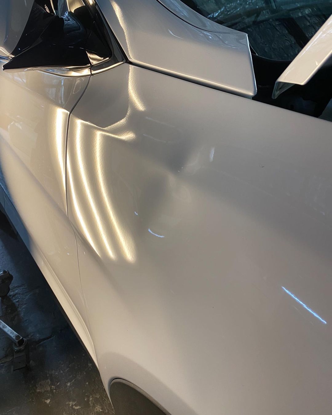 Front Guard Of Car With Dent - Dent Repairs in Coffs Harbour