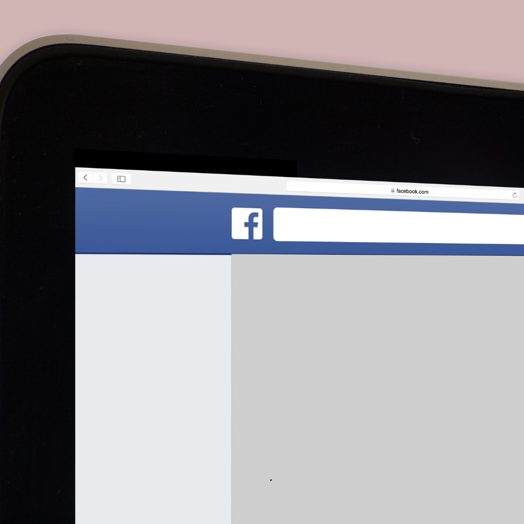 A close up of a facebook page on a tablet